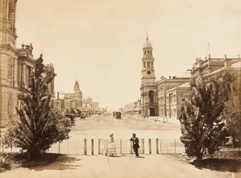 King William Street, Adélaïde, vue vers le nord depuis Victoria Square